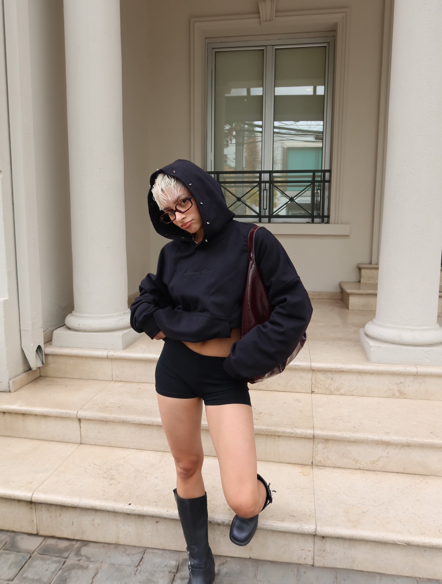Burnt Black Hoodie