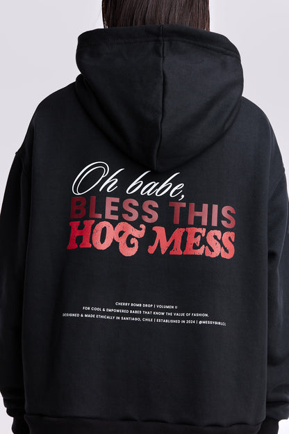 Hot Mess Black Hoodie